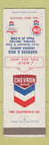 Matchbook Cover - Chevron oil gas Bozeman MT Warwood Doig