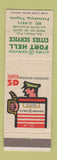 Matchbook Cover - Cities oil gas Fort Hell Petersburg VA