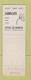 Matchbook Cover - Cities oil gas Thrift Madison GA