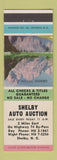 Matchbook Cover - Shelby Auto Auction NC