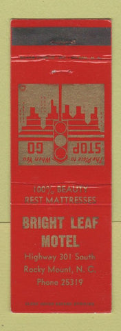 Matchbook Cover - Bright Leaf Motel Rocky Mount NC