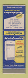 Matchbook Cover - Kelvinator Refrigerator Edenton Furniture NC