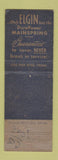 Matchbook Cover - Elgin Watches Baxter's Jewelry New Bern NC