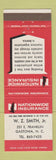 Matchbook Cover - Nationwide Insurance Gastonia NC