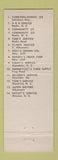 Matchbook Cover - Garrison Dennis oil gas Albermarle NC