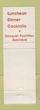 Matchbook Cover - The Main Event Pontiac MI Lions Football Stadium
