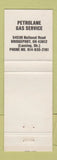 Matchbook Cover - Petrolane Propane Gas Bridgeport Lansing OH