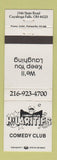 Matchbook Cover - Hilarities Comedy Club Cuyahoga Falls OH