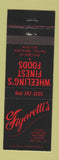 Matchbook Cover - Figaretti's Restaurant Wheeling WV BLACK