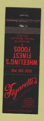 Matchbook Cover - Figaretti's Restaurant Wheeling WV BLACK