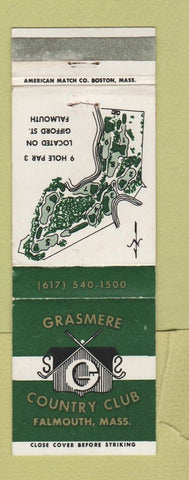Matchbook Cover - Grasmere Country Club Falmouth MA