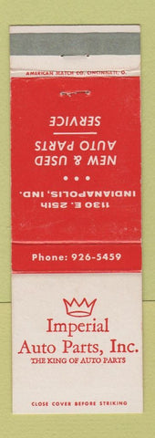 Matchbook Cover - Imperial Auto Parts Indianapolis IN