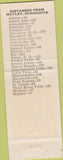 Matchbook Cover - Al's Bar Motley MN green