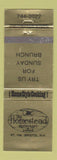 Matchbook Cover - Homestead Restaurant Bristol NH