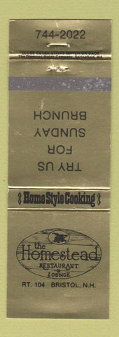 Matchbook Cover - Homestead Restaurant Bristol NH
