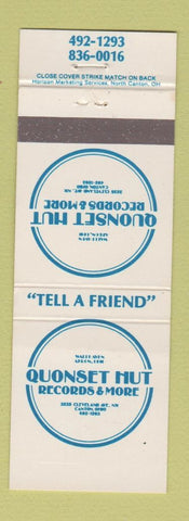 Matchbook Cover - Quonset Hut Records Canton OH