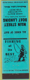 Matchbook Cover - Main Street Boat Landing Madison Lake MN