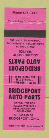Matchbook Cover - Bridgeport Auto Parts OH