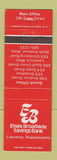 Matchbook Cover - Essex Broadway Savings Bank North Andvoer MA Lawrence