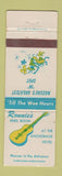Matchbook Cover - Ronnie's Rebel Room Anchorage Hotel Nassau Bahamas