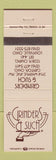 Matchbook Cover - Grinders and Such Restaurant Canton Louisville OH