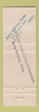 Matchbook Cover - John Morelli Sheriff Election Belmont County OH