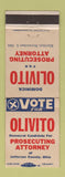 Matchbook Cover - Dominick Olivito Prosecuting Attorney Jefferson County OH
