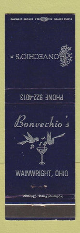 Matchbook Cover - Bonvechio's Wainwright OH