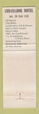 Matchbook Cover - Ambassador Motel Manchester TN