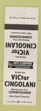 Matchbook Cover - Victor Cingolani Commissioner Election Harrison County OH