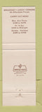 Matchbook Cover - Don's Restaurant Cafeteria Brilliant Tiltonsville OH