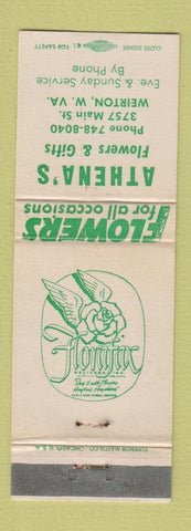 Matchbook Cover - Athena's Flowers Gifts Weirton WV WEAR
