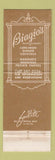 Matchbook Cover - Biagio's Niagara Falls NY restaurant WEAR