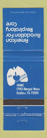 Matchbook Cover - American Association Respiratory Care Dallas TX WEAR