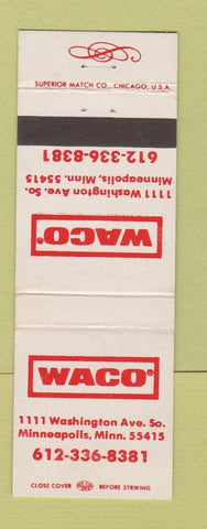 Matchbook Cover - Waco Minneapolis MNN
