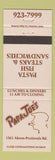 Matchbook Cover - Papa Joe's Restaurant Cuyahoga Falls OH