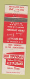 Matchbook Cover - Bob Chapman's Restaurant  WEAR