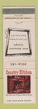 Matchbook Cover - Country Kitchen Restaurant Great River NY WEAR