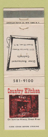 Matchbook Cover - Country Kitchen Restaurant Great River NY WEAR