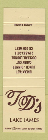 Matchbook Cover - TD's Lake James