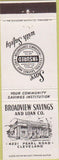 Matchbook Cover - Broadview Savings  and  Loan Cleveland OH