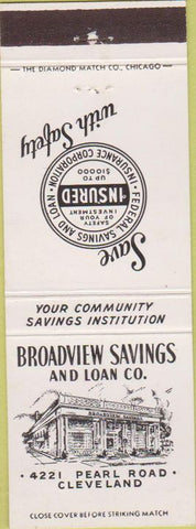 Matchbook Cover - Broadview Savings  and  Loan Cleveland OH