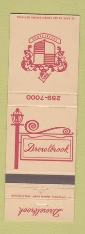 Matchbook Cover - Drexelbrook Restaurant Drexel Hill PA