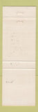 Matchbook Cover - Lu Minko's Restaurant Navarre OH