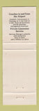 Matchbook Cover - Continental Air Transport Chicago IL Bus WEAR