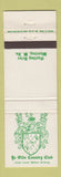 Matchbook Cover - Ye Olde Country Club Wheeling WV