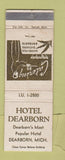 Matchbook Cover - Hotel Dearborn MI WEAR