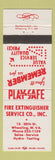Matchbook Cover - Fire Extinguisher Service Wheeling WV