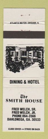 Matchbook Cover - Smith House Restaurant Hotel Dahlonega GA