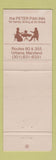 Matchbook Cover - Peter Pan Inn Urbana MD